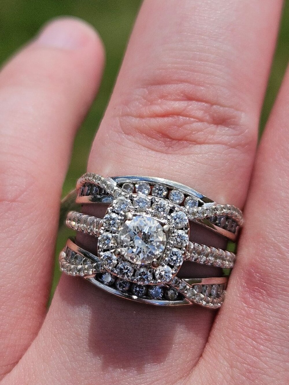 14K White Gold Neil Lane Diamond Bridal Wedding Set Ring 2.75TCW Size 7.25